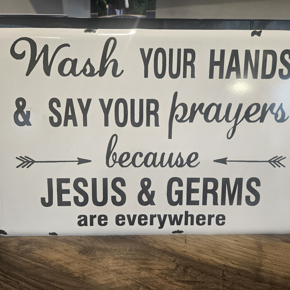 Black and White Inspirational Wall Sign